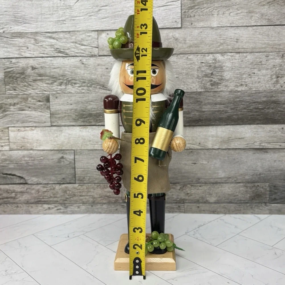 Kurt Adler Wooden Wine Grower Nutcracker 14
